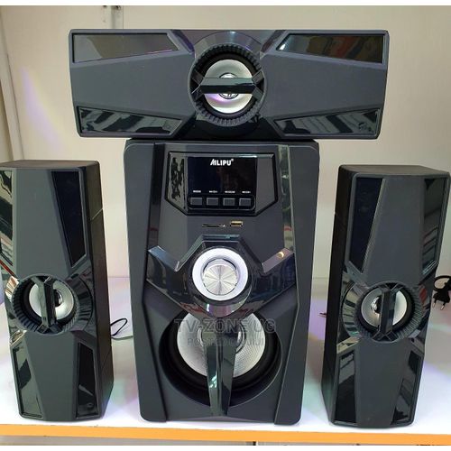 Ac/Dc Home theatre Audio Subwoofer System With Hi-Fi Sound-Black image