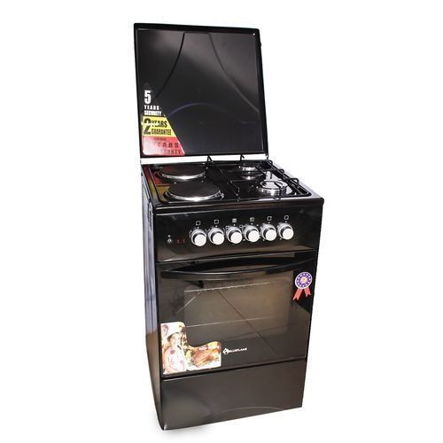 Blue Flame Two Gas + Two Electric Upright Oven, 50x50cm - C5022E-B - Black image