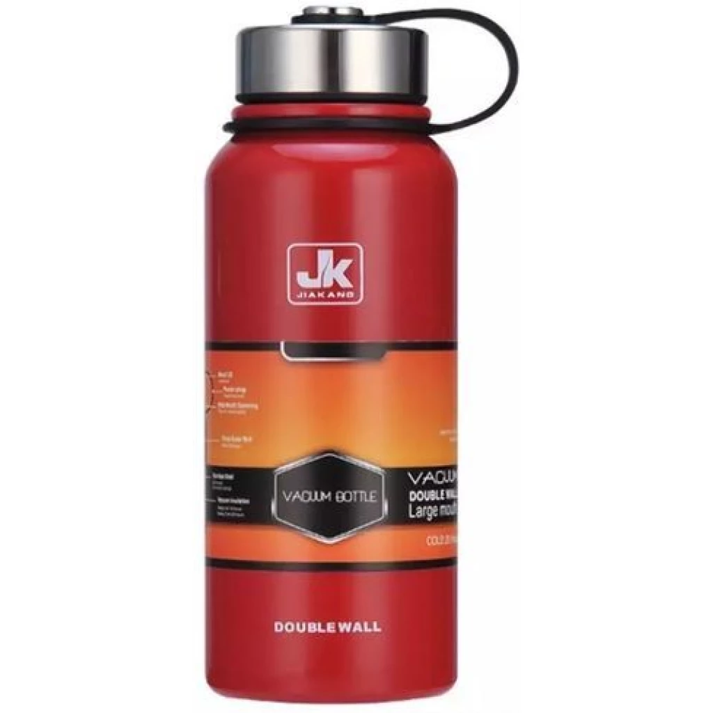 Jk Imaging 1500ml Portable Stainless Steel Vacuum Flask Cup Thermo Bottle-Red image