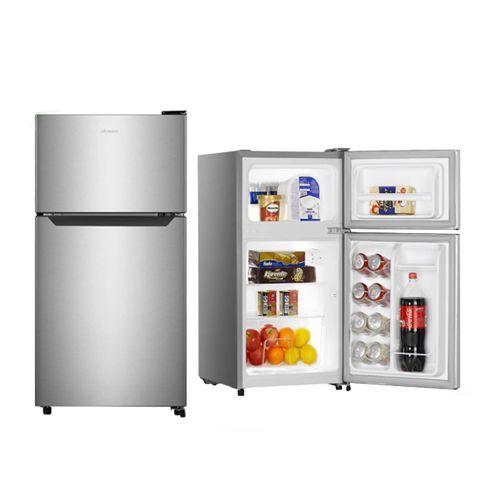 120 Liters Double Door Refrigerators (Defrost) - Silver 3 Years Wrnty image