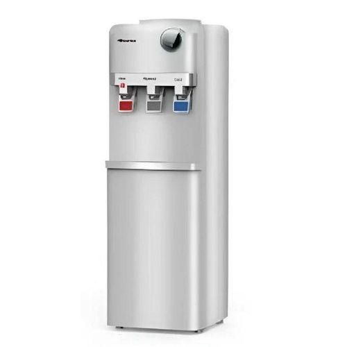 Water Dispenser Hot,Cold And Normal Options With Storage Compartment - Silver image