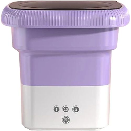 Portable Foldable Washing Machine, High Capacity Mini Washer With Spin Dryer, Camping Travel Mini Wa image