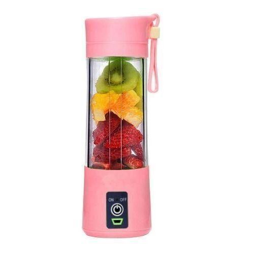 Portable Rechargable Usb Mini Blender Juicer 380ml -Multicolor image