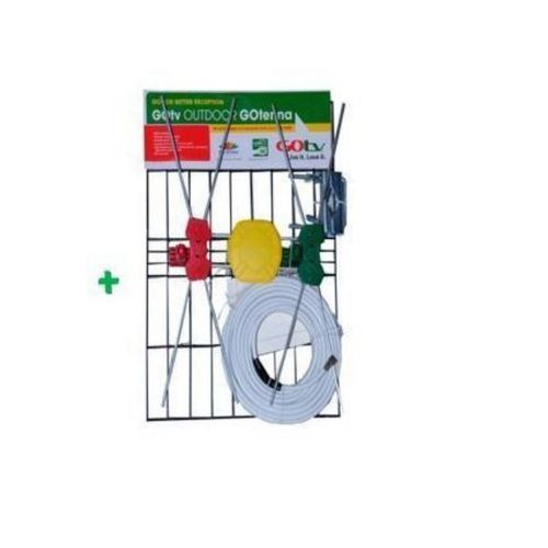 Quality Digital Outdoor TV Antenna HDTV DVBT/DVBT2 For StarTimes, GOTV & Free To Air Decorder - Blac image