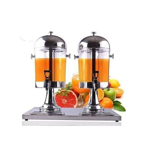 Double Tank Water Jug, Juice Dispenser Can- Silver image