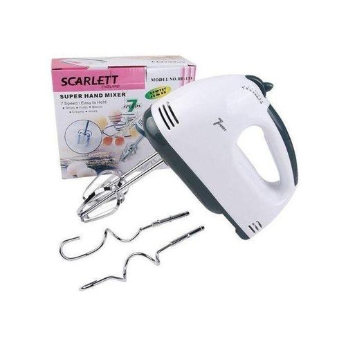 7 Speed Scarlett Super Hand Mixer, Hand Blender 180W (Multicolour image