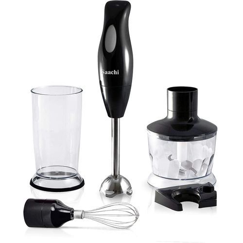 Multi-Purpose 4 In 1 Hand Blender With Jar - Black image
