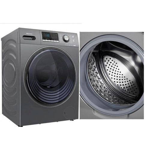 10Kg Front Loading Washer And Dryer Machine - Silver,Grey image