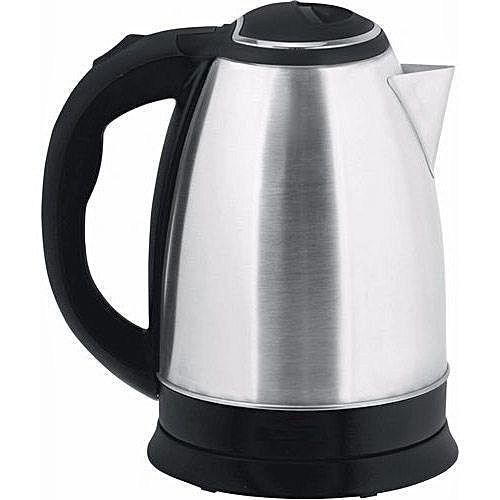Electric Kettle Fast Boiling Percolator 2 Litres - Silver, Black image