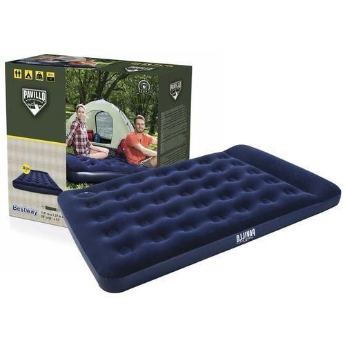 Inflatable Air Mattress Portable Ideal For All Uses - Blue image