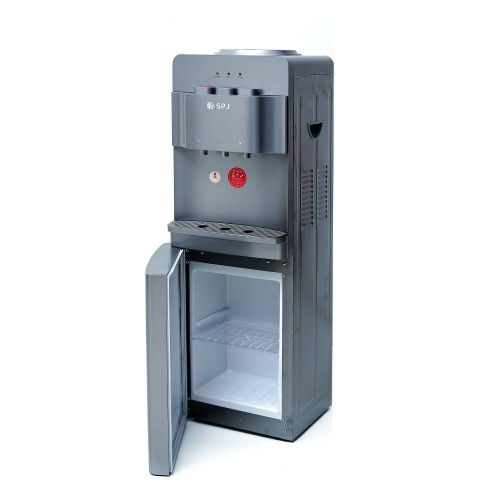 3 Tap Water Dispenser With Cabinet (storage Compartment) & Premium Design -Grey image
