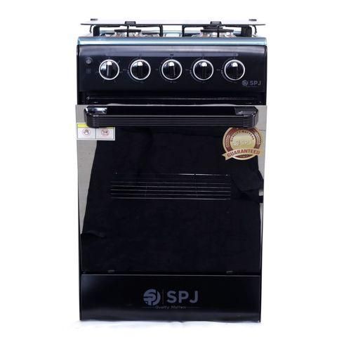SPJ 3 Gas Burner With 1 Electric 50X50 Standing Gas Cooker – Black (3YR WRTY) image