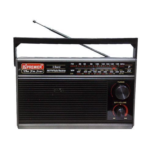 Original Premier Radio 3 Band FM Radio - Black image