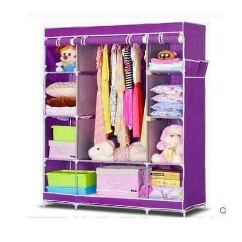 Metallic Frame Wardrope - Color May Vary image