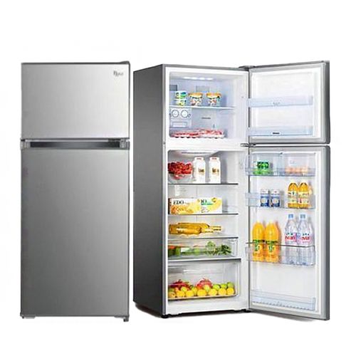 140 Liters Double Door Top Freezer Defrost Fridge – Silver(2YRS WRTY) image