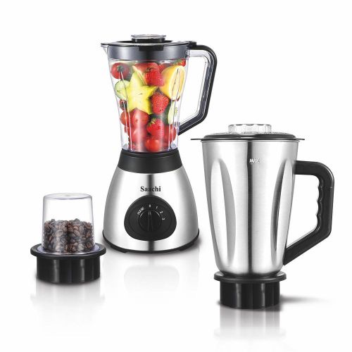 3 in1 Blender/Grinder NL-BL-4410-BK - Silver/Black image