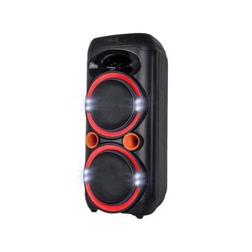 Party Speaker With Microphones Remote Control And Recording Function-Black image