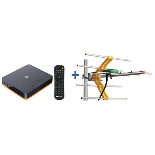 Decoder + 1 Month Subscription Package and Antenna- Black image