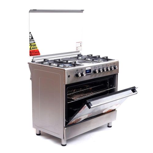 90cm*60cm ET9042ERF Diamond Cooker 4 Gas Burners And 2 Electric Burners - Stainless Steel image