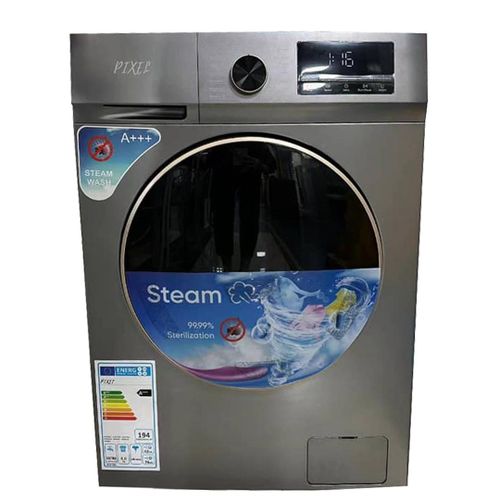 8Kg Automatic Front Loading Washing With Steam - Silver image