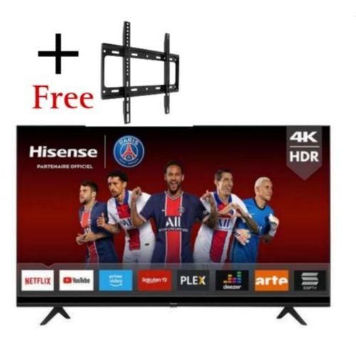 50" Inch Smart 4K UHD Year 2024 Frameless LED TV + Free 26''-65'' TV Wall Mount - Black image