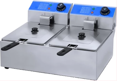 ADH 2-Tank 2-Basket 12L Commercial Double Electric Deep Fryer HEF- image