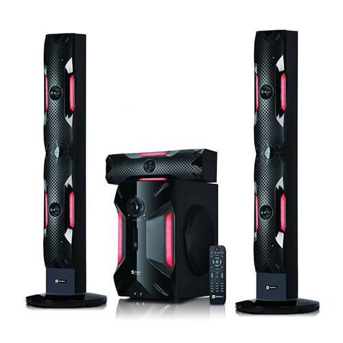 3.1Ch High Tech Multimedia Speaker Super Bass Surroung Woofer Soundbar-Black image