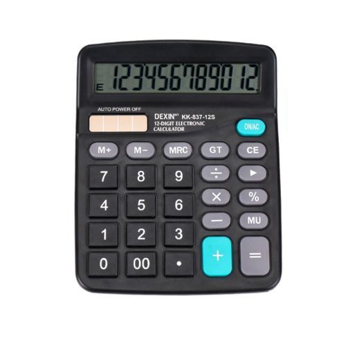 Office Calculators Desktop Student Solar Panel Battery Dual Power image