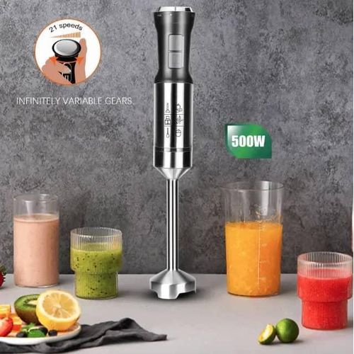 Hand Blender Stick Mixer 21 Speeds & Stainless Steel BladesbFood Processor With Two switches, Perf image