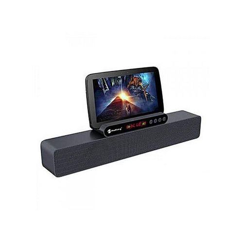 Wireless Speaker Bluetooth Soundbar X-Bass - Black Grey image