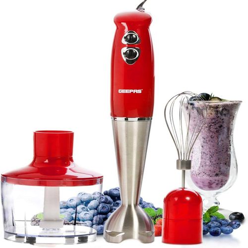 Hand Blender Stainless Steel Blades with 2 Speed for Baby Food, Soup, Juice Chopper Bowl & Electric image