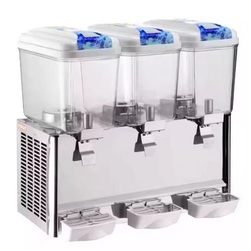 18 Liter 3 Tap Juice Dispenser/Cold Beverage Press Juicer/Beverage Dispenser- White image