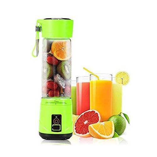 Mini USB Portable Electric Fruit Blender - green/pink/purple image