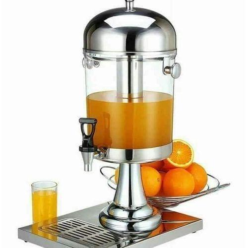 8 Liter Water Juice Dispenser Can- Silver image