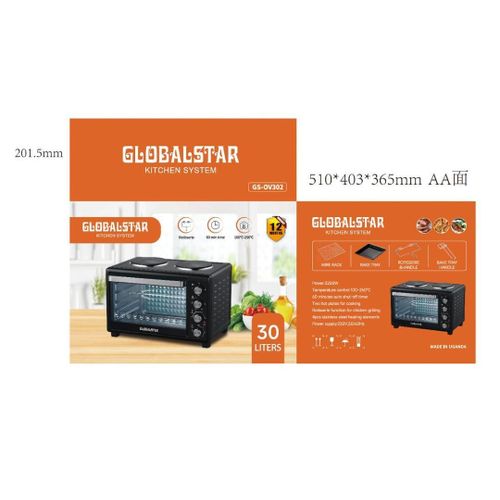 Microwave Oven With Rotisserie/Two Hot Plates GS-OV302-30ltrs image