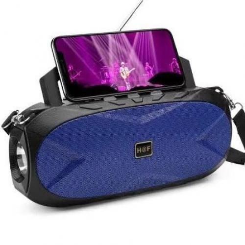 Bluetooth Speaker With Torch And Phone Control-Multi Colour image
