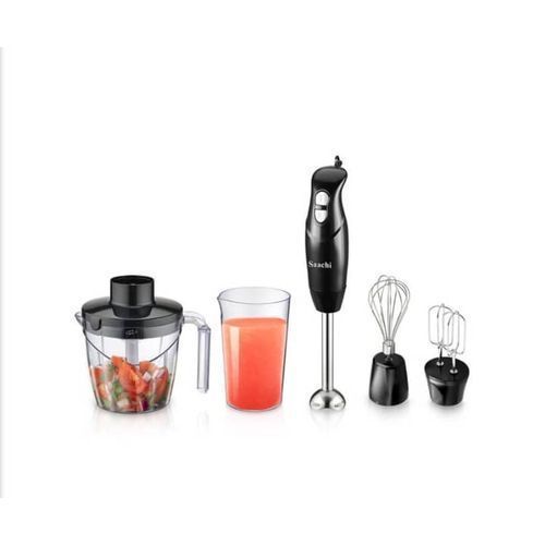 5 In 1 Multi - 700ml Purpose Hand Blender /Chopper - Black. image
