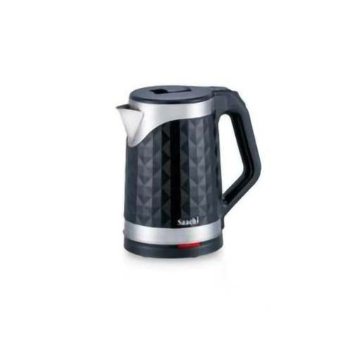 Stainless Steel And Plastic Electric Kettle Of 2 Liters-Silver Black image